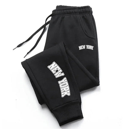 Letter Printed Straight Sweatpants