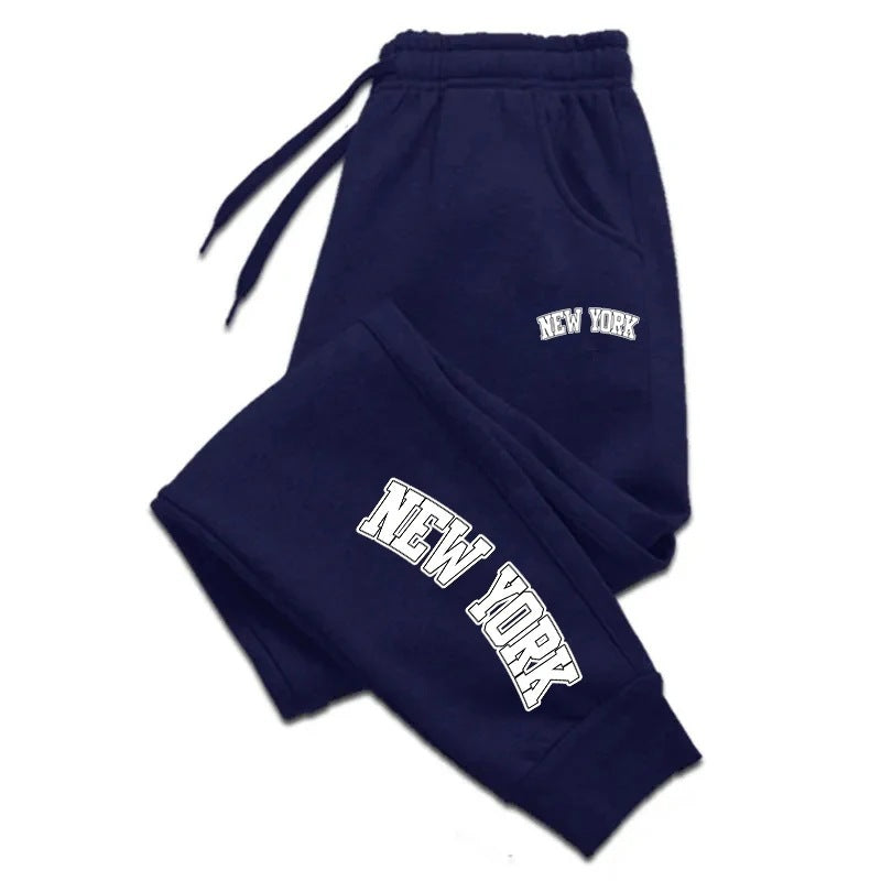 Letter Printed Straight Sweatpants